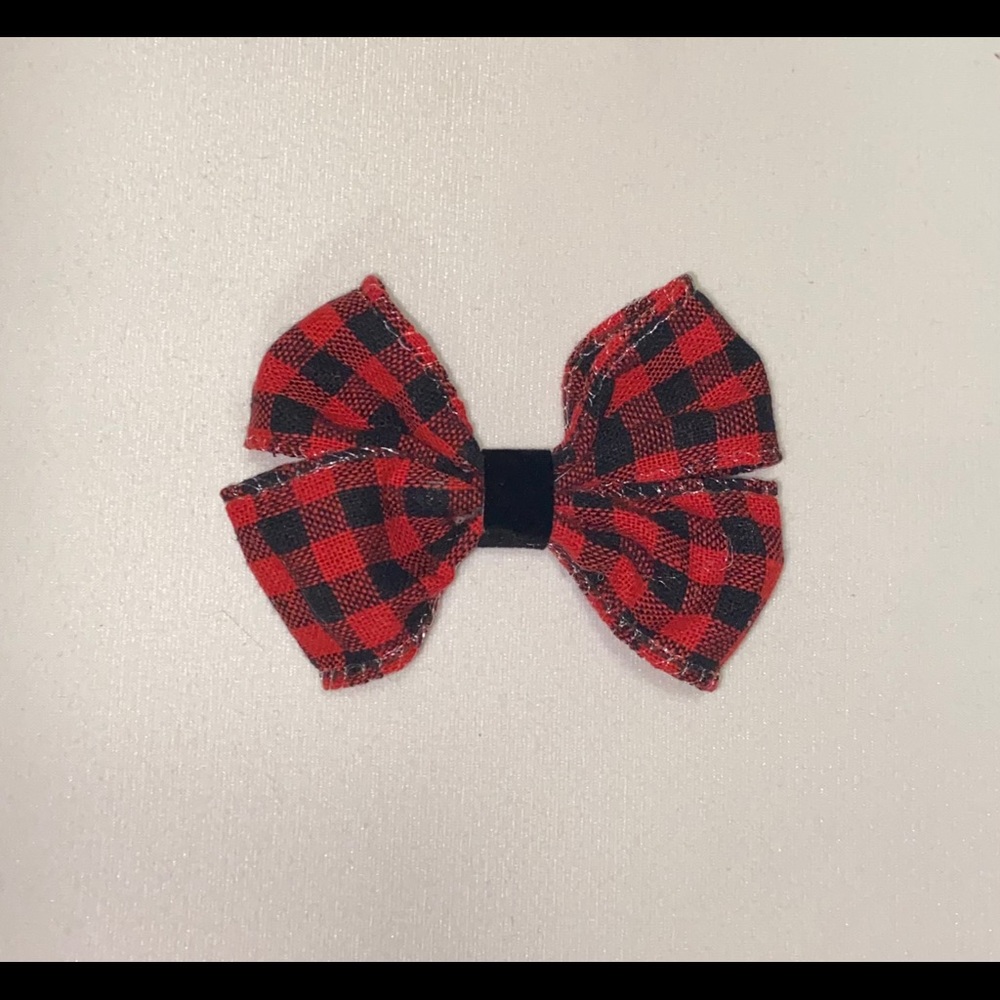 HANDMADE🎄Christmas bows|hairbows,plaid,velvet